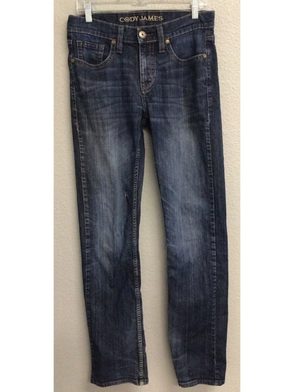 Cody James Mens Straight Leg Stretch Denim Jeans Size 31 X 36 Flaw
